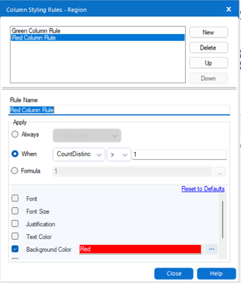 Conditional Formatting based on row value - Alteryx