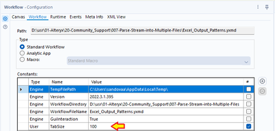 How to split data into two excel tab - Alteryx