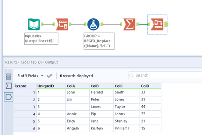 Merge Data based on Unique Column Headers - Alteryx