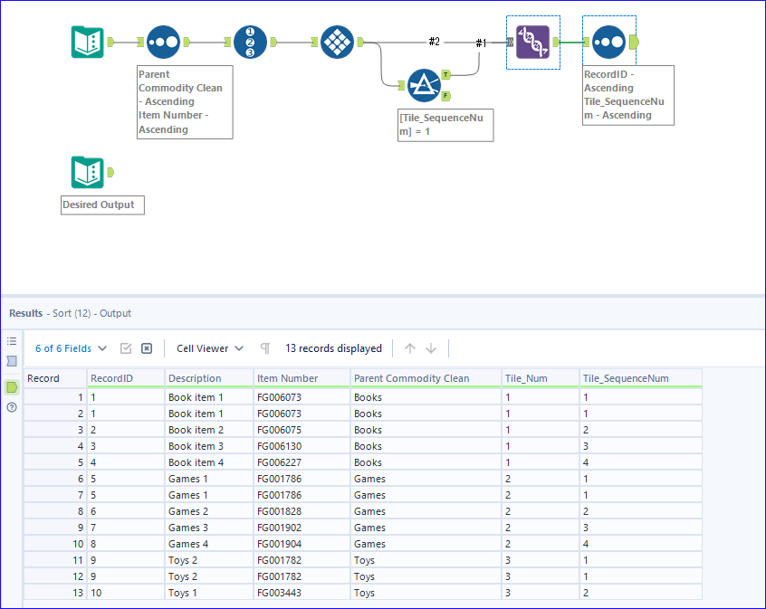 Generate a new row for each set of similar rows - Alteryx