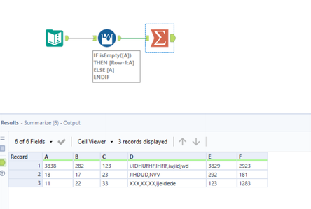 Combine different row data for certain column and delete the row - Alteryx