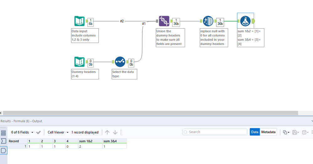 Missing Inputs Missing input data - Alteryx