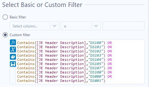 Filter Text Text Box Interface Tool to Modify Custom Filter - Alteryx