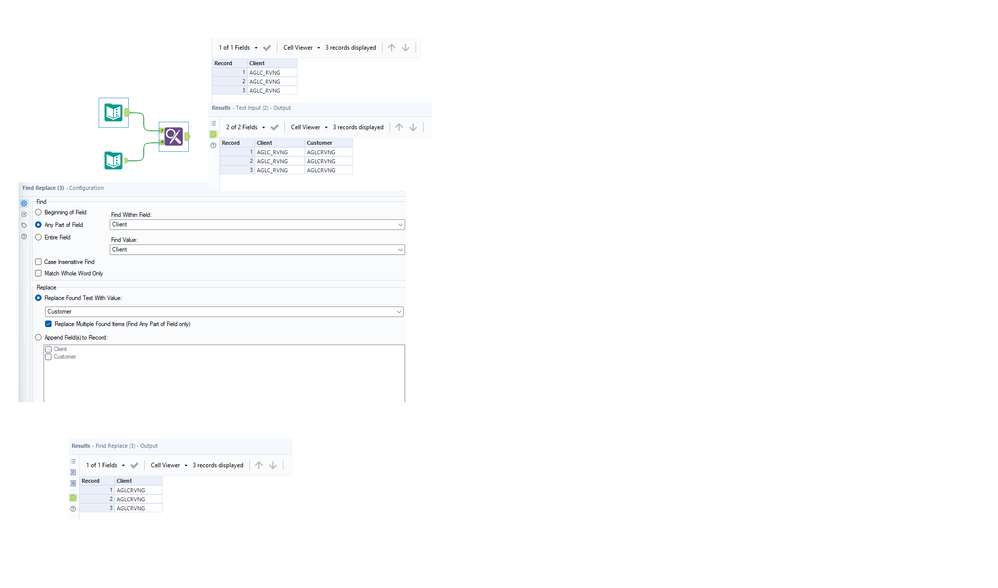 Find and Replace Tool - Alteryx