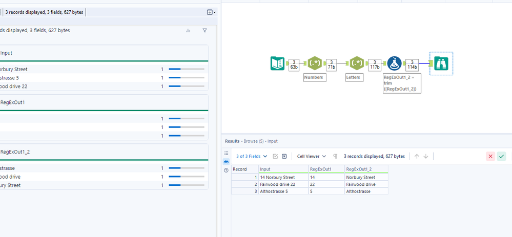 Splitting Words and numbers into separate columns. - Alteryx