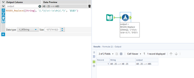 Remove specific trailing characters from a string. - Alteryx