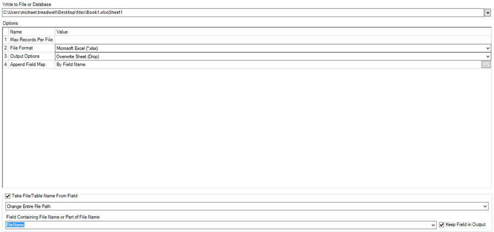 Add file name as a column in excel for a directory of files - Alteryx