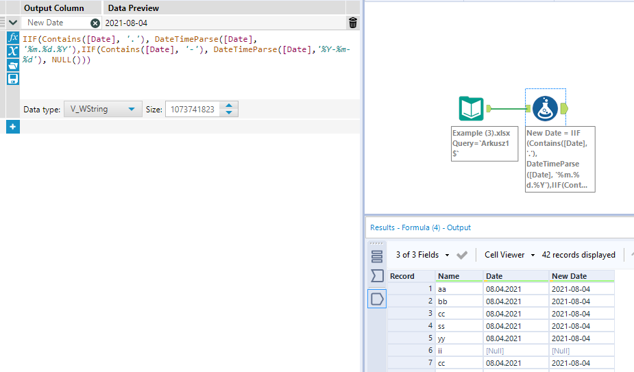 Date conversion - Alteryx