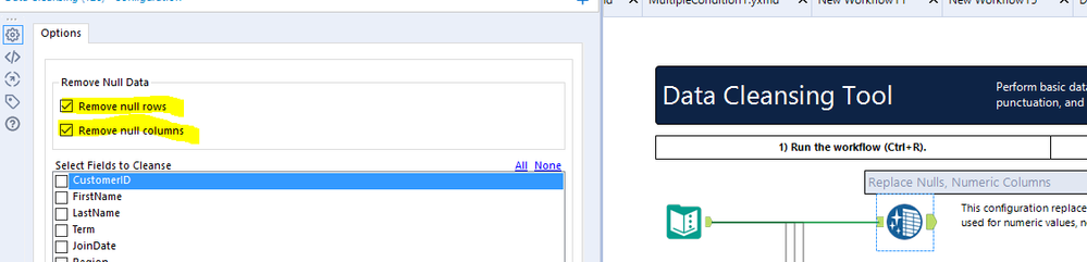 Input tool shows last rows as null, even though they are null and ...