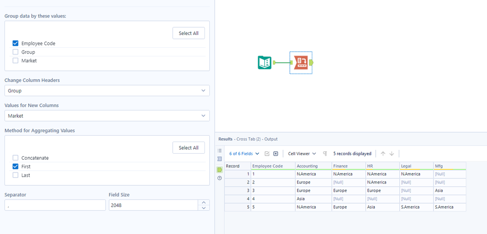 Create Columns based on values in Cells - Alteryx