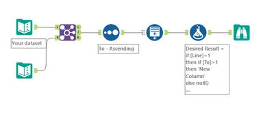 Creating new column with values based on previous column values - Alteryx