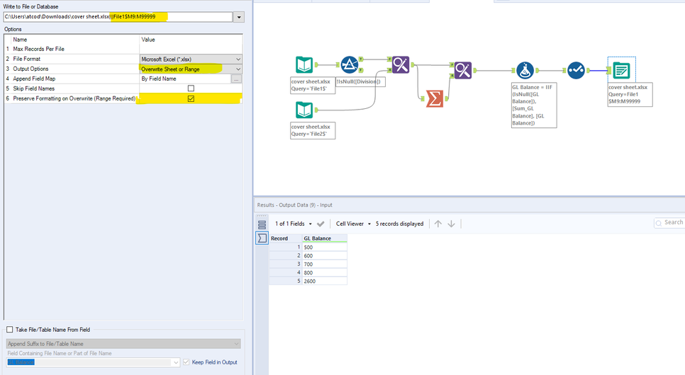 Adding column & name to existing file - Alteryx