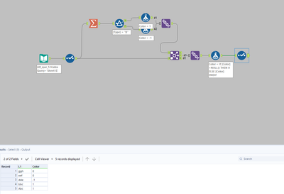 Mapping two columns in different files with specific filter - Alteryx