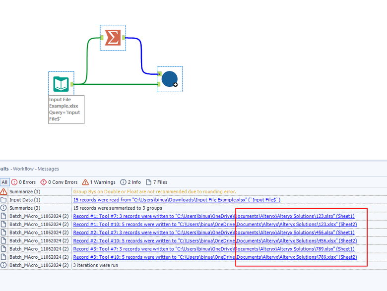 Creating a dynamic workflow with multiple tabs - Alteryx