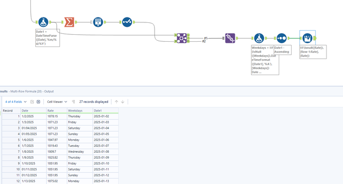 Adding Columns for Weekends and duplicating data - Alteryx