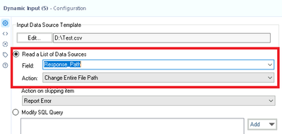 Dynamic input and output path passing from a run template - Alteryx