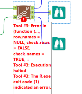 Model comparison tool error - Alteryx