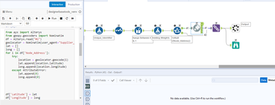 Python Tool Error - Alteryx