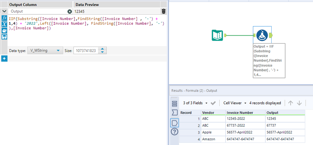 Removing Certain Characters Based on Criteria - Alteryx