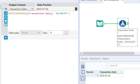 Converting V_wstring to new date format - Alteryx
