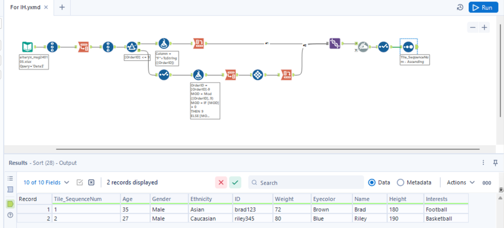 Multiple rows of data to columns - Alteryx