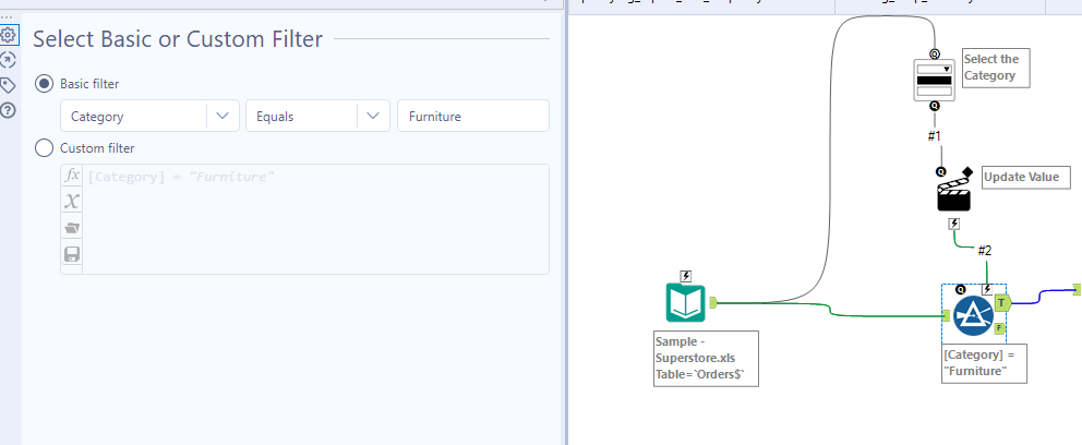 Input to Drop Down Interface from Other tools - Alteryx