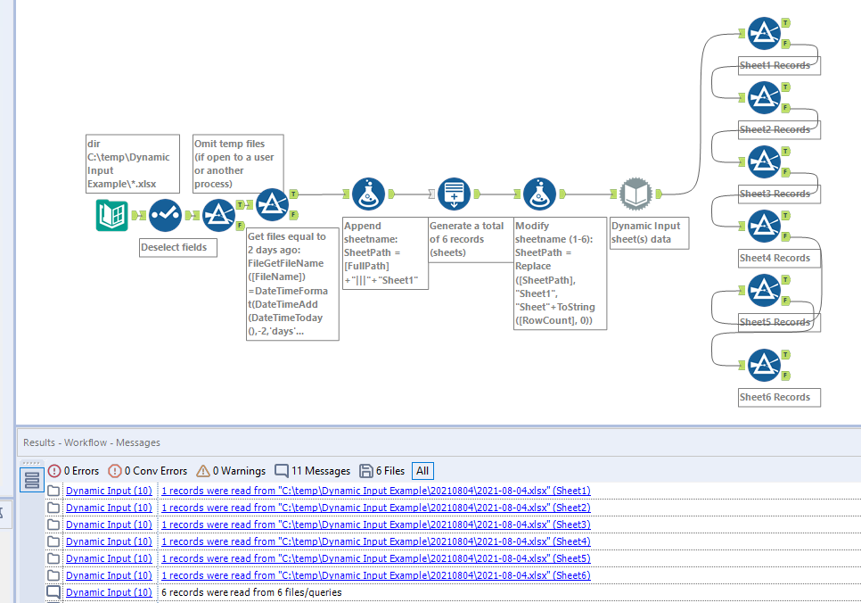 Processing Single Excel with Multiple Tabs - Alteryx