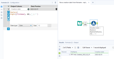 Regex parse Date from Filename - Alteryx