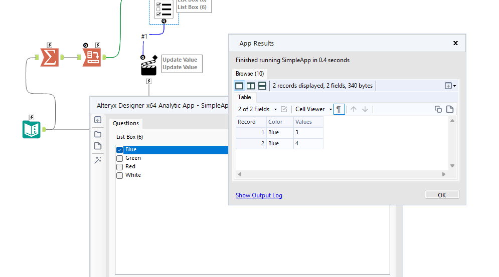 App is working using Drop down tool but not working using List box tool ...