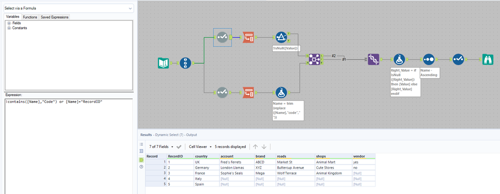 Advanced Conditional Column Select - Alteryx