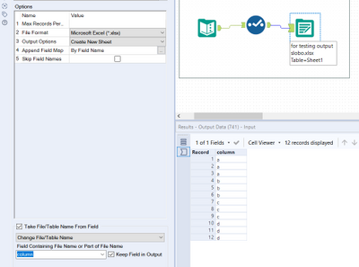 Output to multiple sheets in same workbook not possible on Server - Alteryx