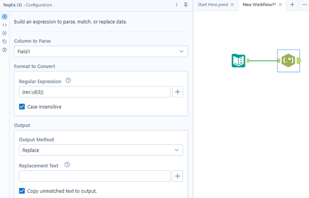 Remove specific text from an output - Alteryx