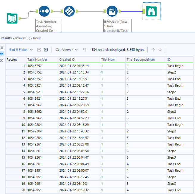 Help needed with Multi Row Formula - Alteryx