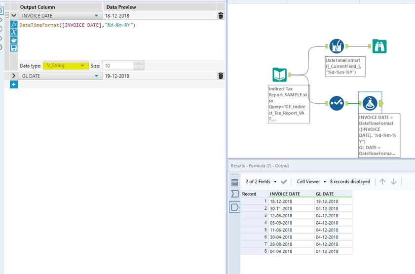 DateTime is not compatible with some input setups - Alteryx