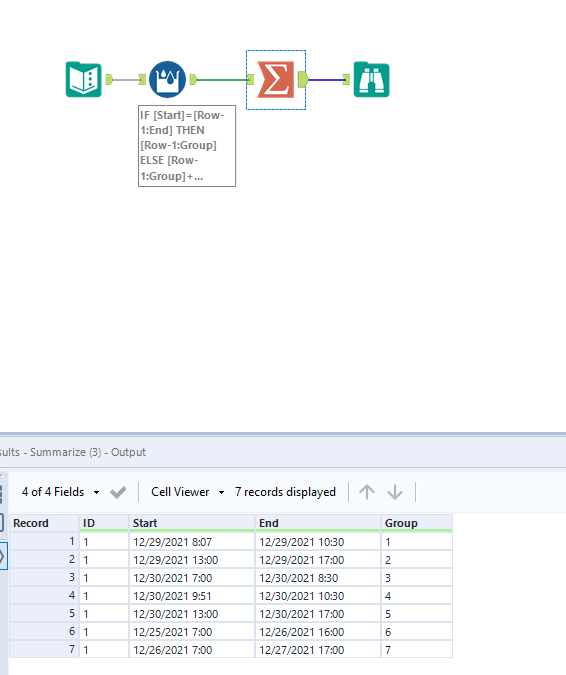 Finding hours using multi row formula - Alteryx