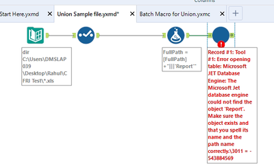 Combine Multiple excel files with different schema - Alteryx