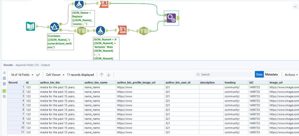 How to get a desired output from a JSON indexing data ? - Alteryx