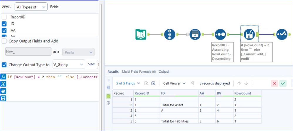 Dynamically Adding Blank Row for specific condition - Alteryx