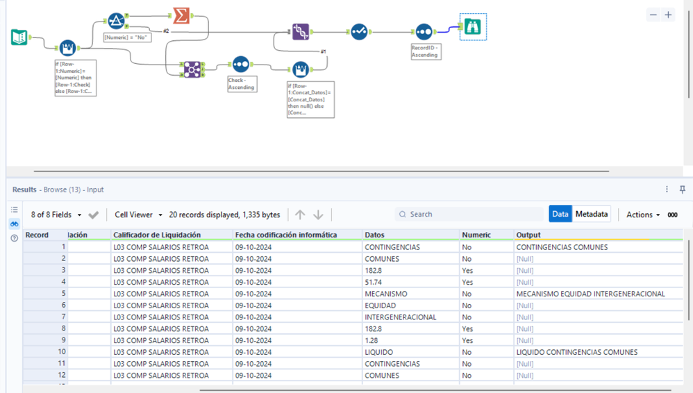 CONCATENATE ROWS CONTAINING TEXT - Alteryx