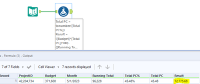 Cumulative total - Multi Row Formula (Including current row dynamic ...