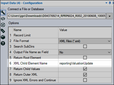 Problem with parsing XML file with only one record - Alteryx