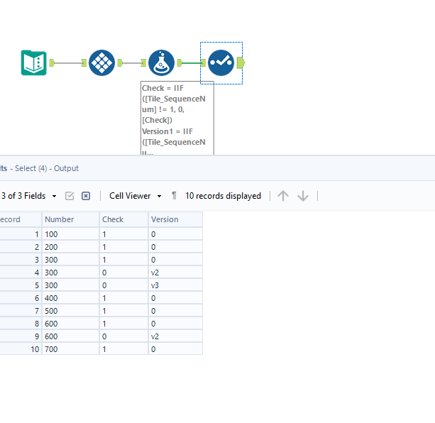 Check duplicate values and fill another column based on it - Alteryx