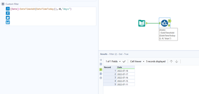 How to save last 7 days data in table using Alteryx workflow? - Alteryx