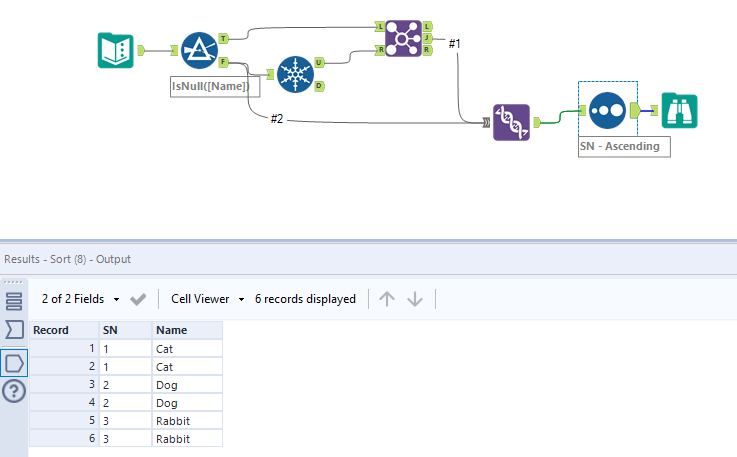 Need to autofill values based on another column - Alteryx