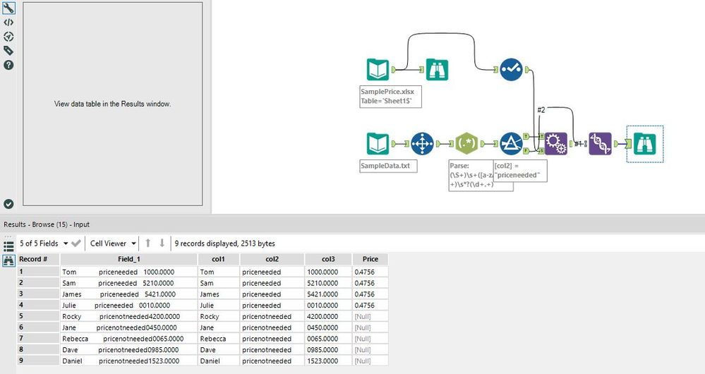 Insert data into specific position within text file - Alteryx