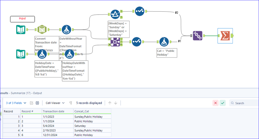 Weekend and holiday testing - Alteryx