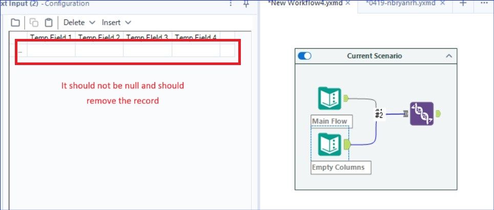 Creating a formula based on a column existing or not - Alteryx