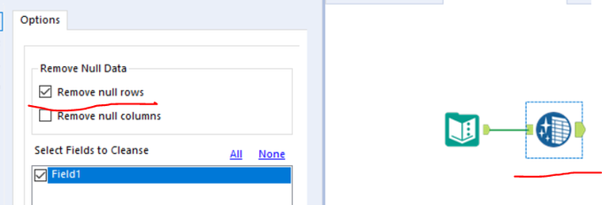 Remove Blank Rows - Alteryx