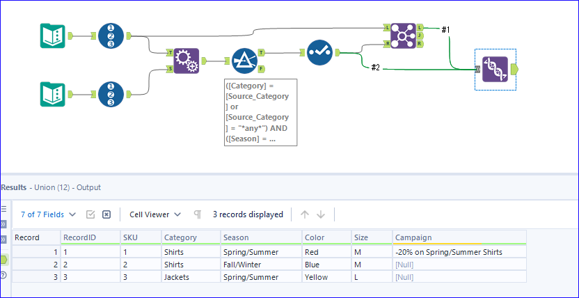 Multiple Criteria JOIN - Alteryx