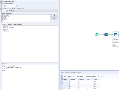 How to copy value from one column to another column - Alteryx